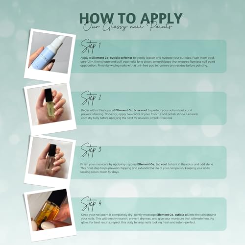 Image of MISTY TEAL Vegan Nail Polish Teal Blue Green Color | Long Lasting Chip Resistant Formula | Quick Dry Glossy Finish | Non Toxic & Cruelty Free Nail Paint for Women | 10 ml
