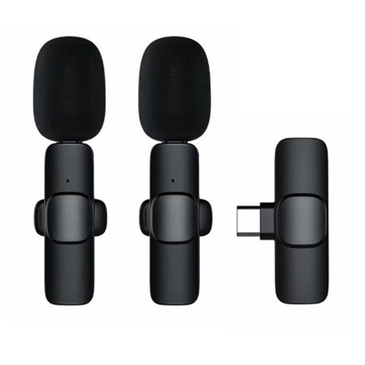Neceff Mini Kabelloses Mikrofon, Wireless Lavalier Mic mit 48kHz/24Bit Hi-Fi Audio, 32H Dauer, 200m Reichweite, Ansteckmikrofon Handy für iPhone, Android, TikTok, YouTube Video...