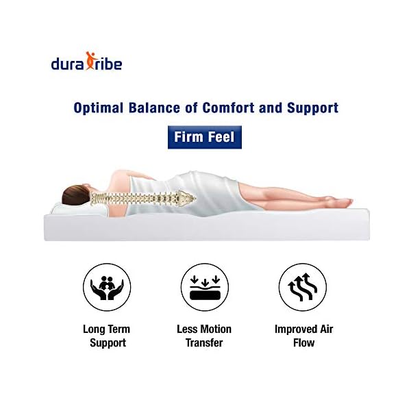 DuraTribe Golden Sleep Smart Memory Foam Mattress |15cm| Firm Comfort Orthopaedic | Zipped Removable Washable Soft Micro Quilted Cool Breathable Cover - Image 8