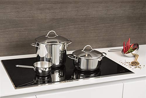 Couvercle Barazzoni 266121024 en acier inoxydable pour casseroles et poêles de cuisine