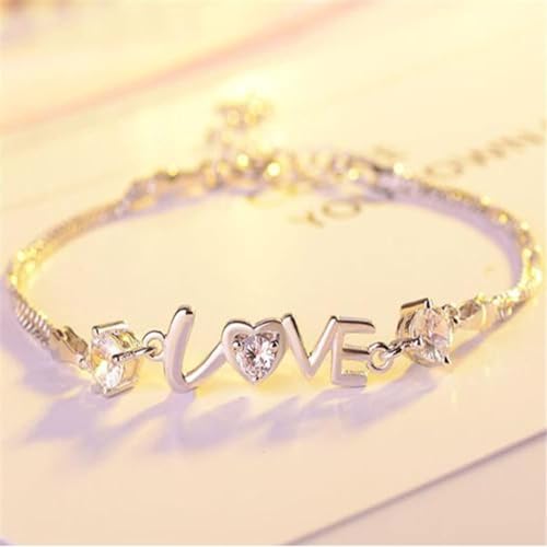 Bracelet double chaîne à breloque cœur pour sublimer vos tenues - 4