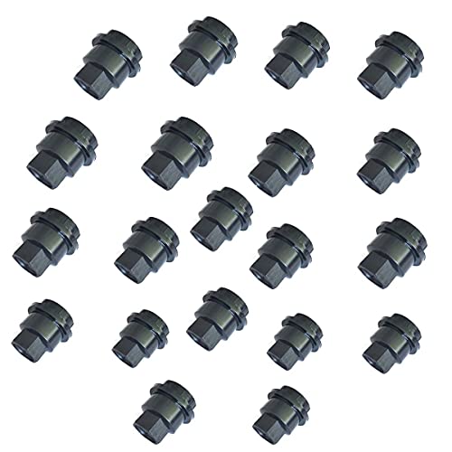 20 PCS Black Wheel Lug NUT Covers Cap Compatible with Chevrolet S10 Blazer GMC Jimmy Sonoma 560-5208, 560-5063, 560-5040, 560-5116/15661036
