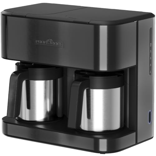 ProfiCook® Doppel Kaffeemaschine mit Kanne | 2,4L | PC KAD 1307 dark inox – Ansicht 1