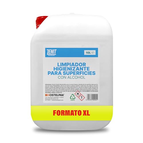 Hostelpak | 10L - Limpiador superficies con alcohol Limpieza superficies y componentes electrónicos