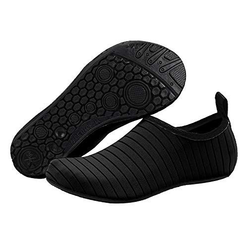 HedgX Aqua Socks for Men Women, Quick-Dry Water Shoes, Barefoot Shoes for Outdoor Beach Sports Yoga Swimming Snorkeling, Summer Water Play Equipment Toy (9.5-10.5 Women / 8.5-9.5 Men, A)