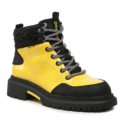 Desigual Bottes de Trekking Jaunes