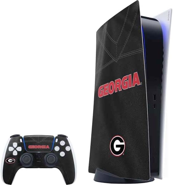 Skinit Decal Gaming Skin Compatible with PS5 Bundle - Officially Licensed University of Georgia Logo Red Design