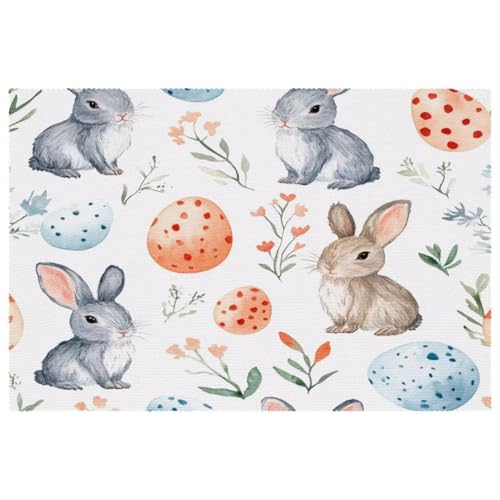 Sets de table tissu résistant chaleur lot de 4 lavable pour protection table cuisine