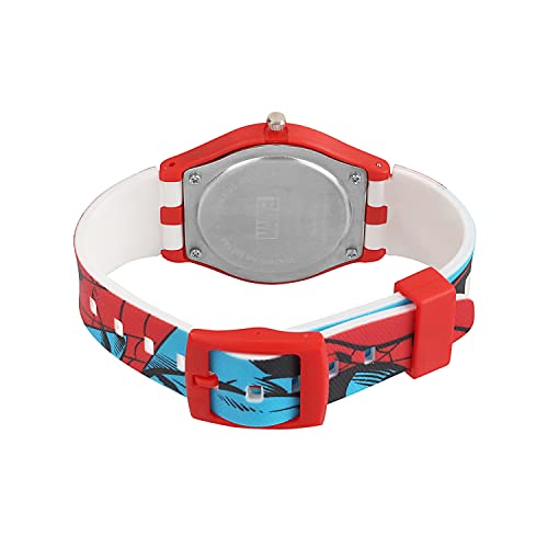 Image of Marvel Spider Man Kids Analog Wrist Watch for Boys | Soft Silicone Strap | Lightweight Comfortable Watch for Children | Adjustable Buckle Casual Daily Wear Watch for Kids