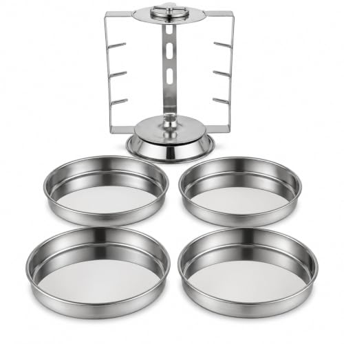 Image of Thatte Idli Maker Stainless Steel | dhokla maker | idiyappam, pan cake maker | 4 plates with heavy stand