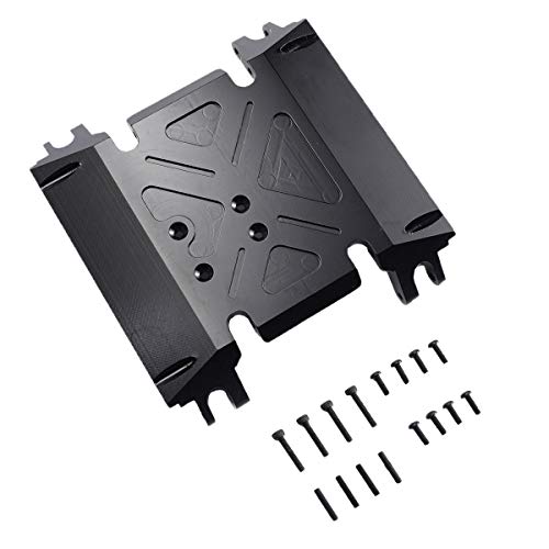 RZXYL Aluminum Transmission Skid Plate Center Gearbox Mount for Axial Wraith 90018 1/10 RC Crawler...