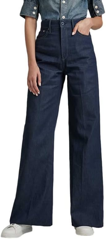 G-Star Womens Deck Ultra High Wide Leg Jeans