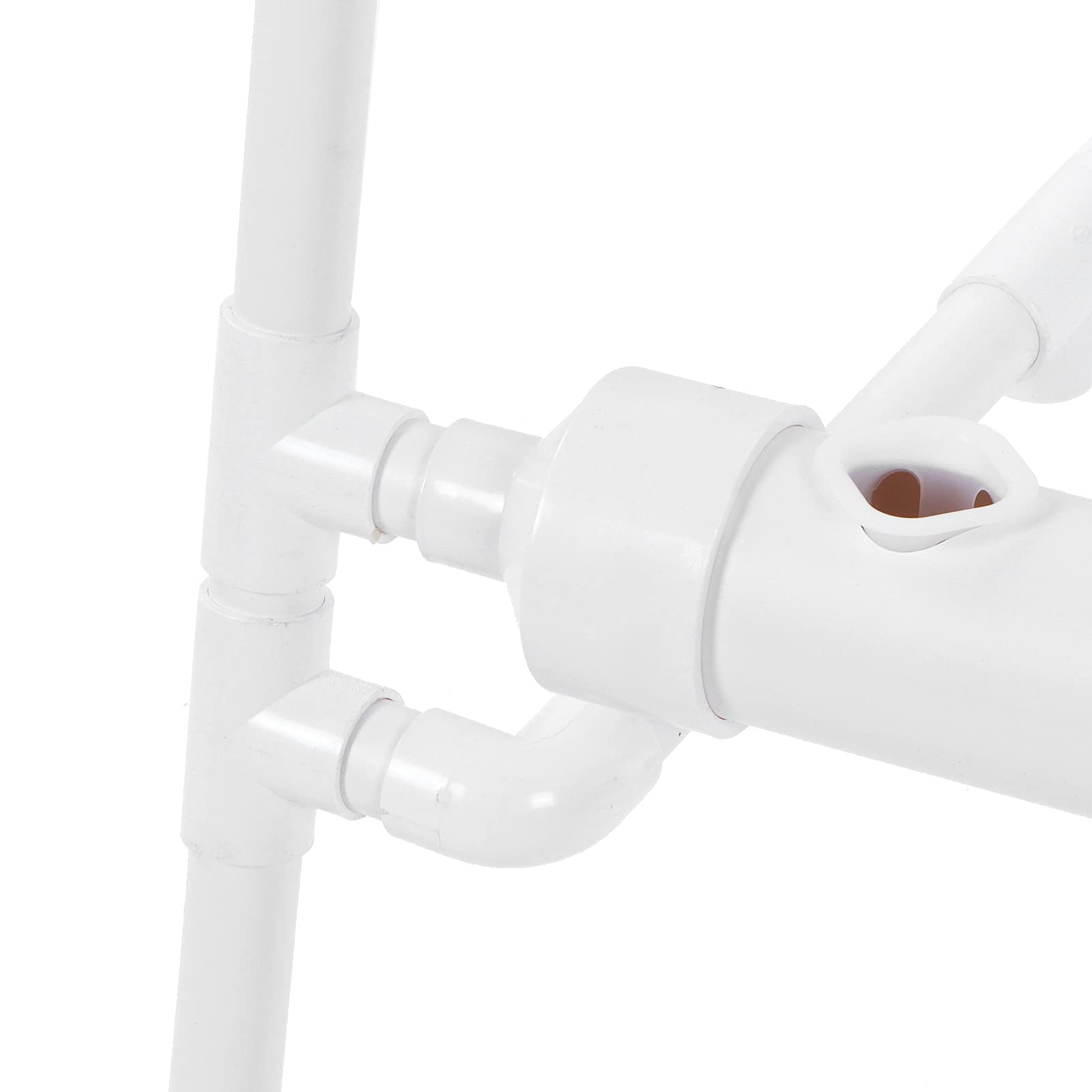 Fdit Zestaw do Uprawy Hydroponicznej 4 Warstwy 72 Miejsca System | Rama z Rur PVC, Stojak na Warzywa w Szklarni, do Użytku na Balkonie Rodzinnym, Wieża do Uprawy Bezglebowej
