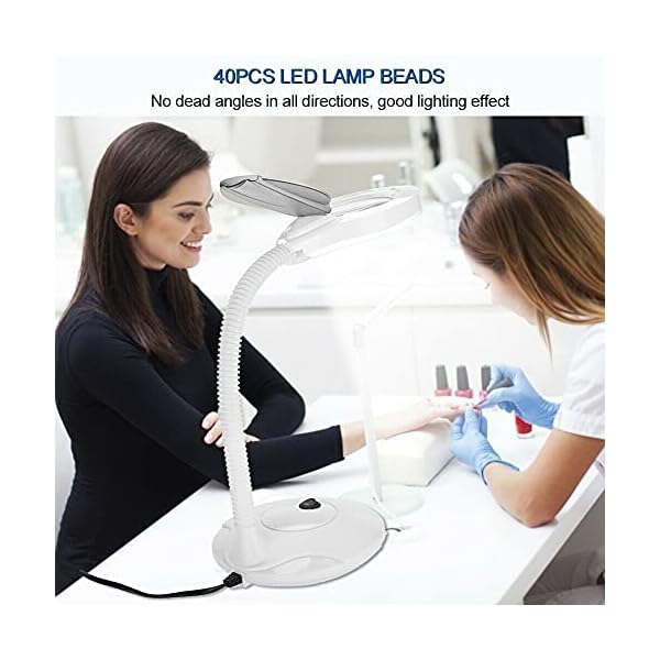 Kosoree 3X Illuminate Desktop Magnifying Lamp Tattoo Medical Reading Beauty LED Device - Image 4