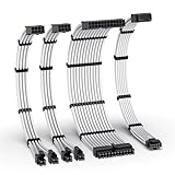 【Matériaux de première qualité et performances supérieures】 Fabriqué avec un fil de cuivre haute densité de 16 AWG, gérant facilement plus de 1000W d'alimentation modulaire, et équipé de bornes en alliage de cuivre de qualité supérieure supportant jusqu'à 600W de sortie. Garantit des performances stables et la sécurité dans des conditions de charge élevées