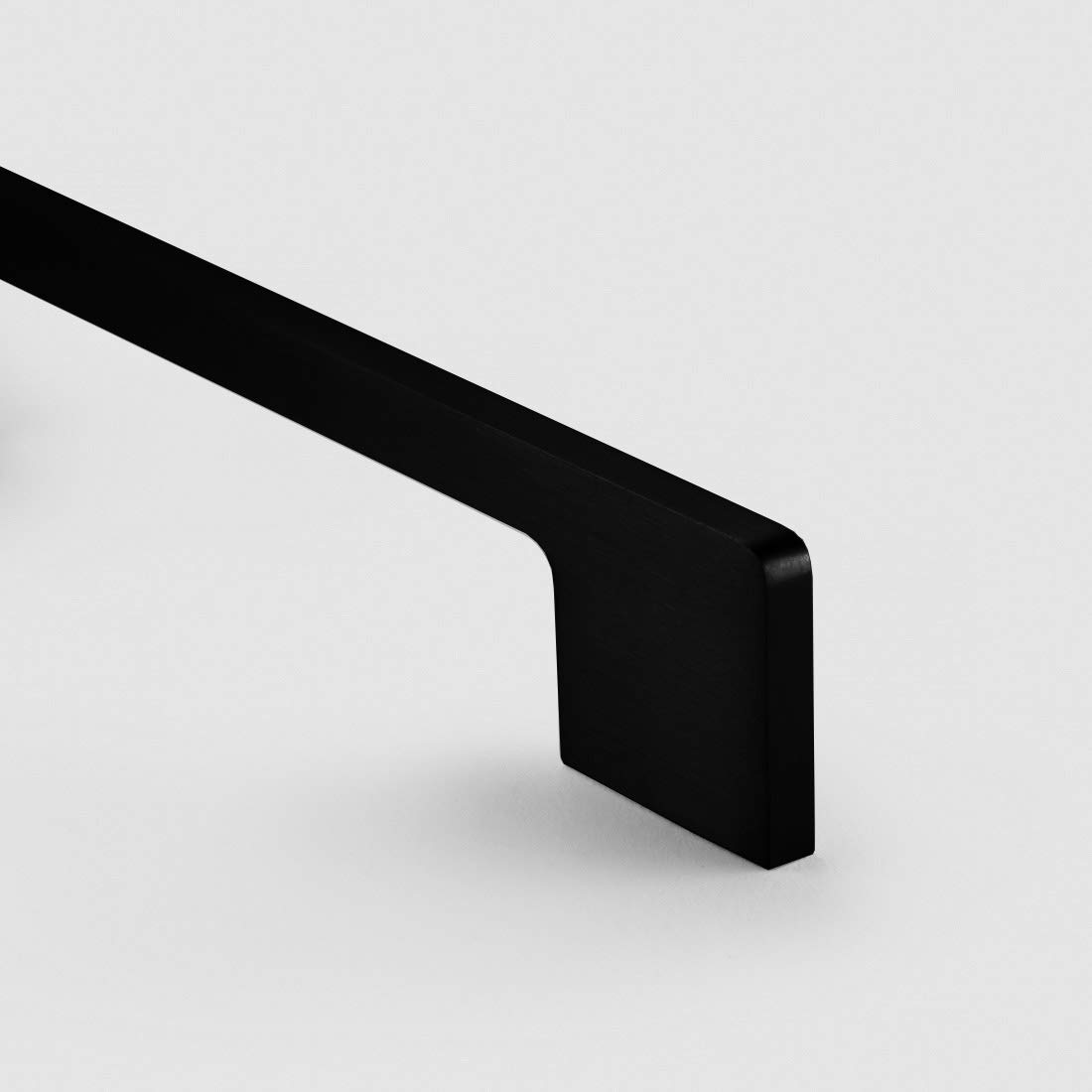 Pushka Home Ltd Black Solid Brass Slimline Pull Bar Handles | By Pushka Home | Modern Brushed Finish | For Cabinets, Wardrobes, Doors, Drawers – Ph46 – Hole Centre 320Mm