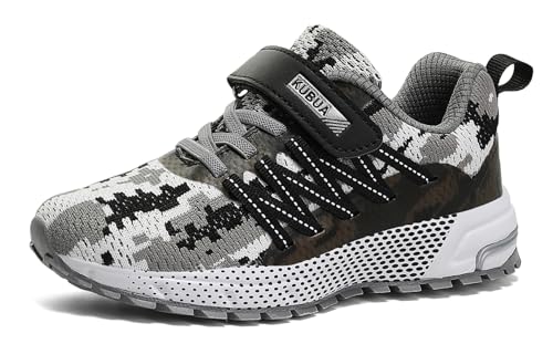 KUBUA Kids Sneakers for Boys Girls Running Tennis Shoes Lightweight Breathable Sport Athletic2