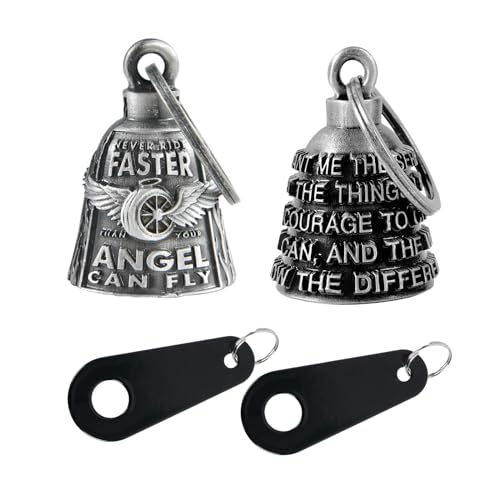 Dream Apparel Motorcycle Bells for Bikers Guardian Angel Gremlin Motorcycle Bells for Motorcycle Rider Key Chain for Luck