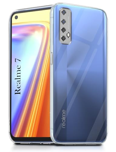 Image of Jkobi Realme 7 (Clear Shockproof Case with Camera Protection | Soft and Flexible | Transparent)