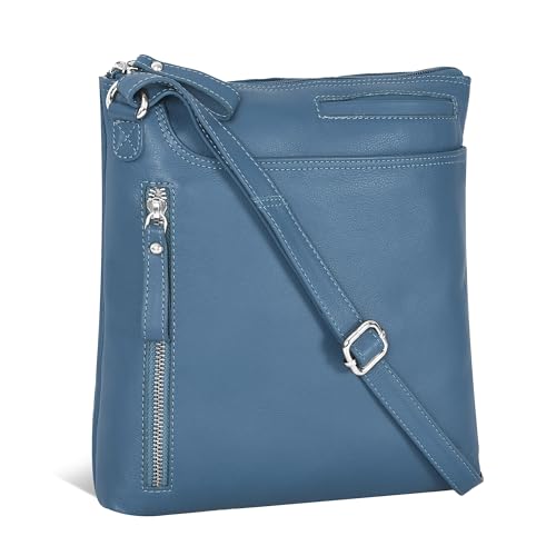 Image of Leather Crossbody Bags for Women - Ladies Sling Handbags - Medium Cross body Purses Handbags - Purses For Women