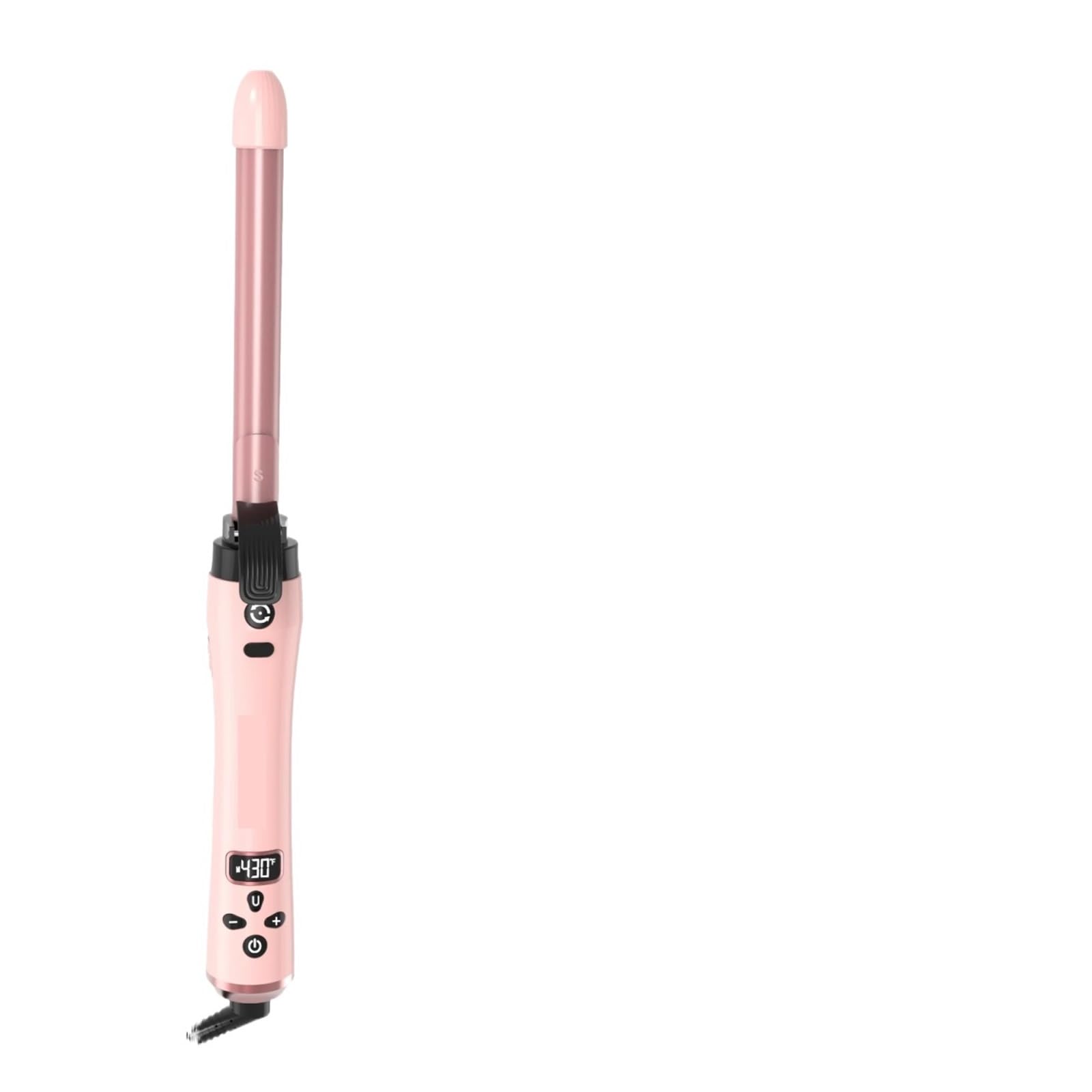 Professional 4-in-1 Curling Iron Set Rose Gold LCD Display 19-32mm Interchangeable Ceramic Barrels 360 Swivel Cord Digital Temperature