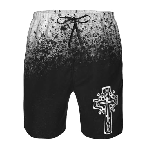 Orthodox Christian Cross Men's Swim Trunks Swim Shorts Board Shorts Swimsuit Swimwear Funny Men's Beach Shorts3