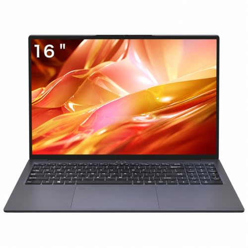 Auusda Laptop Computer, 16 Inch, 32GB RAM, 2TB SSD NVMe, Dark Gray