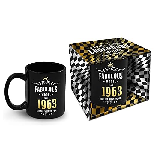 Bombo Taza de cumpleaños con año de nacimiento 1963