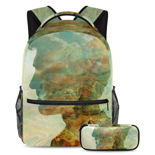 Art Man and Nature trousse et sac à dos imperméables pour protéger les cahiers de la pluie