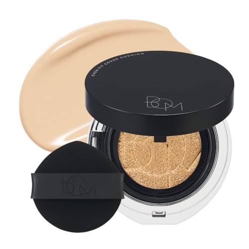 BOM COSMETICS Even Fit Cover Cushion 19N Vanilla 15g, Skin Tint Concealer Foundation for Full...