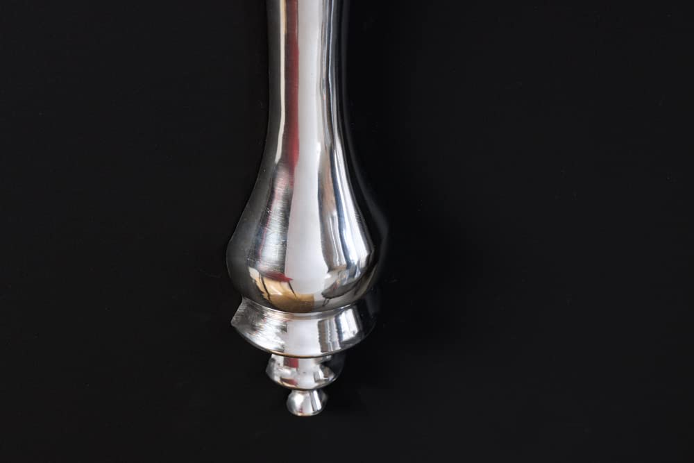 invicta INTERIOR Design Wandkonsole Scala Alu 60 cm Barock Beistelltisch silberfarbig Wanddekoration Tisch zur Wandmontage