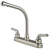RV / Mobile Home High Rise Kitchen Sink Faucet, Stainless