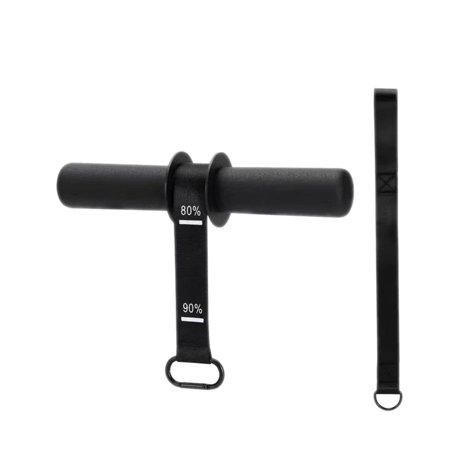 Non-Slip Handles Forearm Strength Exerciser Heavy Duty Arm Strength Rolling Bar Adjustable Strap Forearm Training Roller Versatile Weight Loading for Athletes, Climbers, Home Gym, Black-image-32