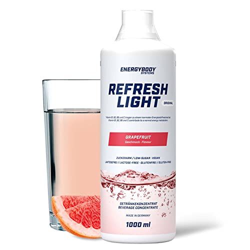 Energybody Refresh Light Grapefruit 1 L/kalorienarmer Getränkesirup mit Vitaminen/Getränkekonzentrat, Fitness Drink & Fitness Sirup für Sportgetränke Energybody Refresh Light Grapefruit 1 L/kalorienarmer Getränkesirup mit Vitaminen/Getränkekonzentrat, Fitness Drink & Fitness Sirup für Sportgetränke