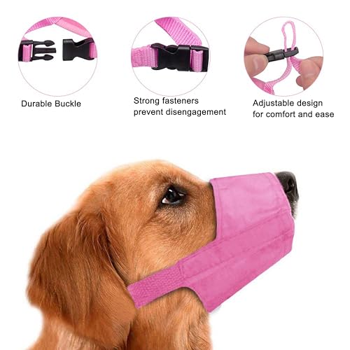 Muselière en nylon doux avec boucle réglable pour petit chien - 5