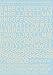 PRINT SCALE 32-002 - 1/32 USAF Modern Stencil Letters&Numbers, Grey Color