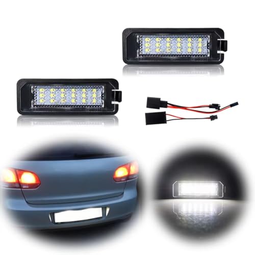 Luces de matrícula sin error en cuadro para Passat 3C B6 Limo 2006 a 2012 4
