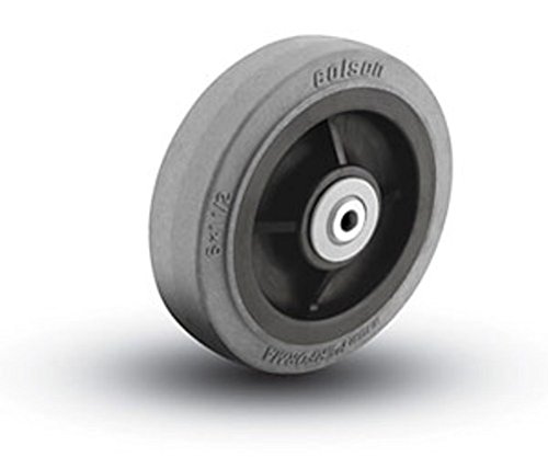 8" x 2" (82AAS) Anti-Static Gray TPR on Polyolefin Wheel, 675 lbs Capacity