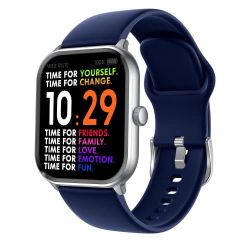 Ice-Watch - ICE smart Silver Navy - Silbergraue Smartwatch für Herren/Unisex mit Silikonarmband - 021412 (1,85") – Ansicht 2