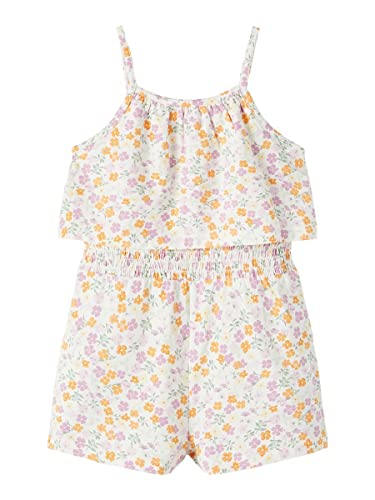 NAME IT Girl's NMFJIA SL PB Jumpsuit, Jet Stream, 92