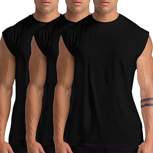 Holure 1 or 3 or 5 Pack Men's Gym Tank Tops Workout Sleeveless T-Shirts Athletic Muscle Tank Training Bodybuilding Shirts