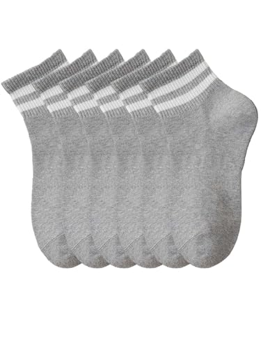 Womens Ankle Socks Cotton Striped Sock Low Cut Socks Retro Vintage Athletic Running Sock