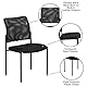 Flash Furniture Jana Comfort Beistellstuhl, stapelbar, Stahl, Schwarz