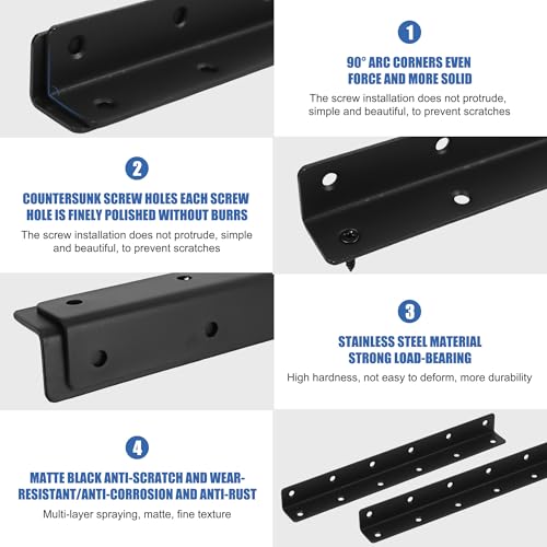 Équerres pour bois en acier inoxydable de haute qualité de 275 mm - 4