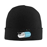 ZXMDJHJ Mode Klassiker Raumkapsel Haube Hüte Strickmütze Männer Frauen Unisex Vintage Kopf Wrap Beanie Hüte Herbst Hippie Grafik Kappe Golf Geschenke