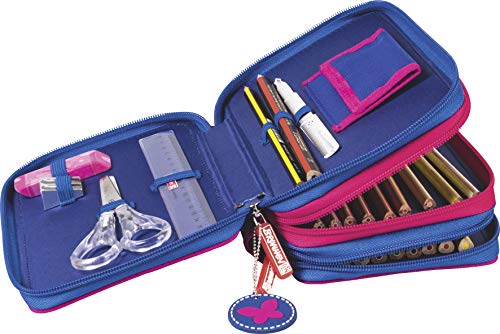 Preisvergleich Produktbild BRUNNEN Schüler-Etui 3 Reißverschl. Dots
