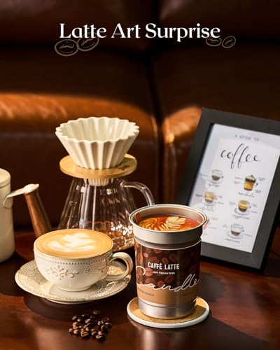 M&SENSE Cappuccino Coffee Soy Wax Scented Candles Gifts for Women Strong 350g 75H Unique Heavy Scented Candle Gift for Men Non Toxic Organic Aromatherapy Candle for Relaxing Stress Relief - Image 6