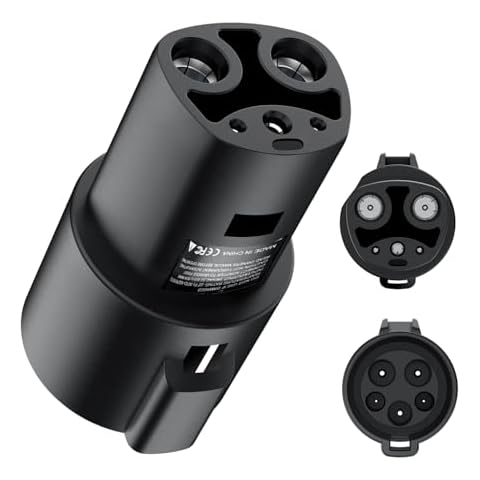 J1772 Charging Adapter for Tesla Model 3 Y S X [Safety Certified] 80A/240 VAC, Optimal Fit, Easy Setup (SAE J1772 EV Adapter for Tesla Cars ONLY) Cover