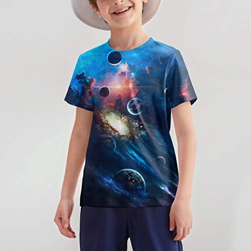 Image of Hgvoetty Boys Girls Graphic T-Shirts Kid 3D Casual Tops Tees for 6-16 Years | Youth Novelty Shirts, Bright Eye-Catching Design, Lightweight and Soft Material, Suit for Daily Sport, Party and School Wear