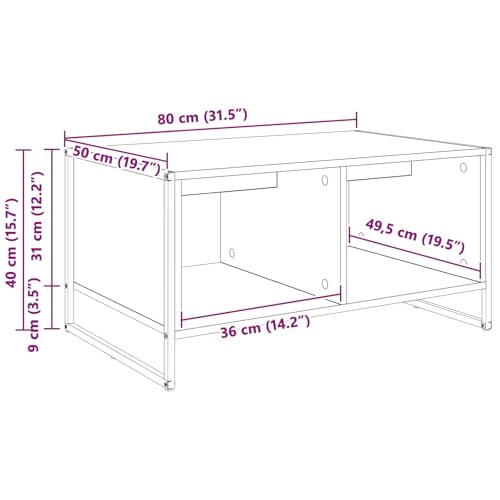 Table basse rectangulaire bois vieilli table décorative salon
